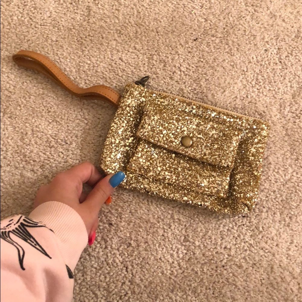 J CREW GLITTER CLUTCH